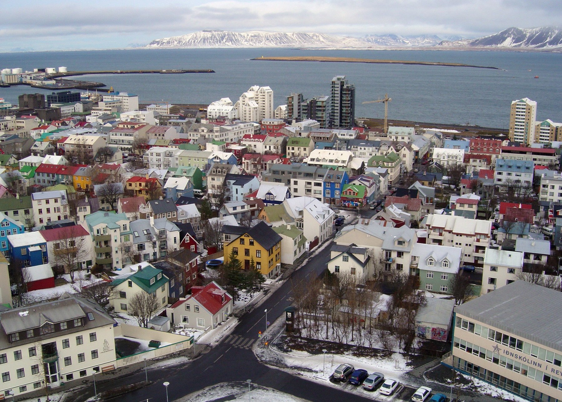 Reykjavík rooftops in 2005